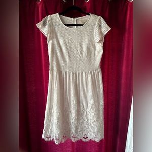LOFT White Lace Dress